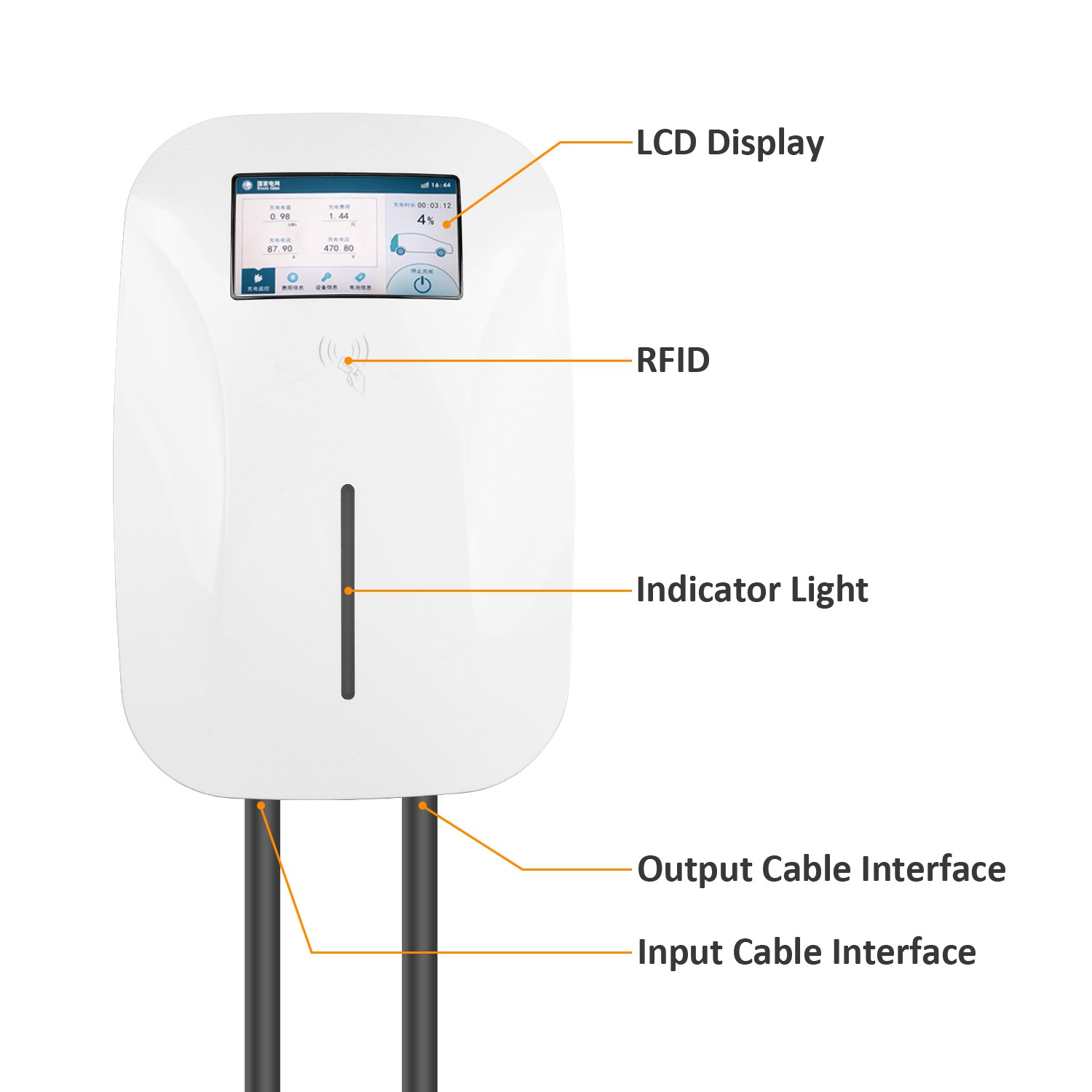 7KW 32A Wall-Mounted Home EV Charger for Fast & Safe Charger