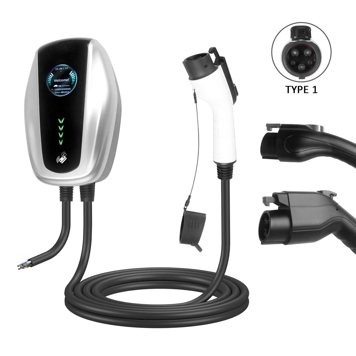 7KW J1772 Wallbox EV Charger Station for Electric Vehicles