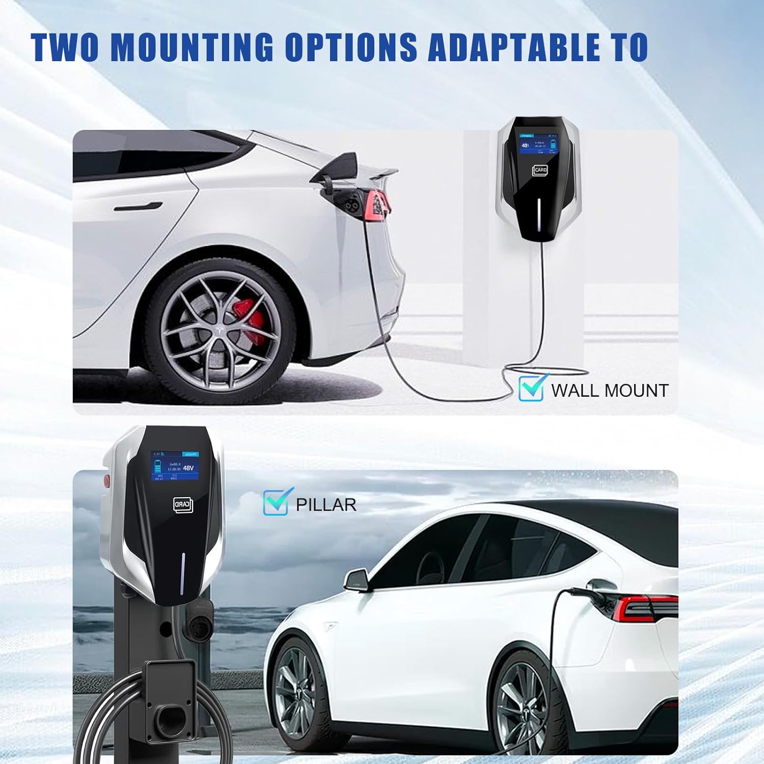 Advanced Type 1 Wallbox EV Charger Station for Home and Business