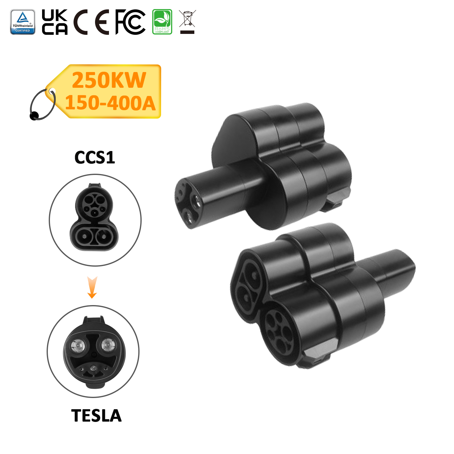 CCS1 to Tesla DC Fast Charger Adapter