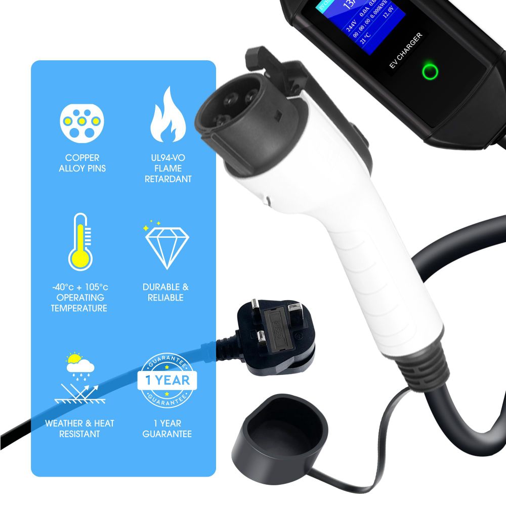 EV Charger 5M Charger Cable Mobile Home EV Charger