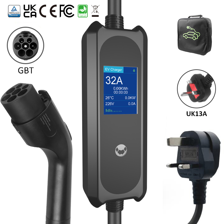 GBT Standard Portable EV Charger for Xiaomi, BYD, Lixiang
