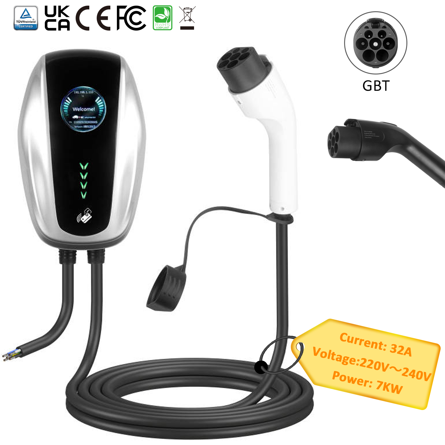 7kW GB/T Wallbox EV Charger