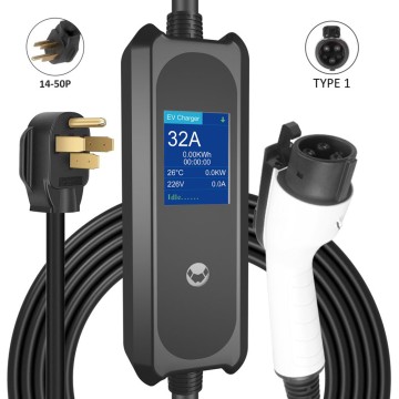 Intelligent Type 1 Portable EV Charger for American Standard Electric Vehicles