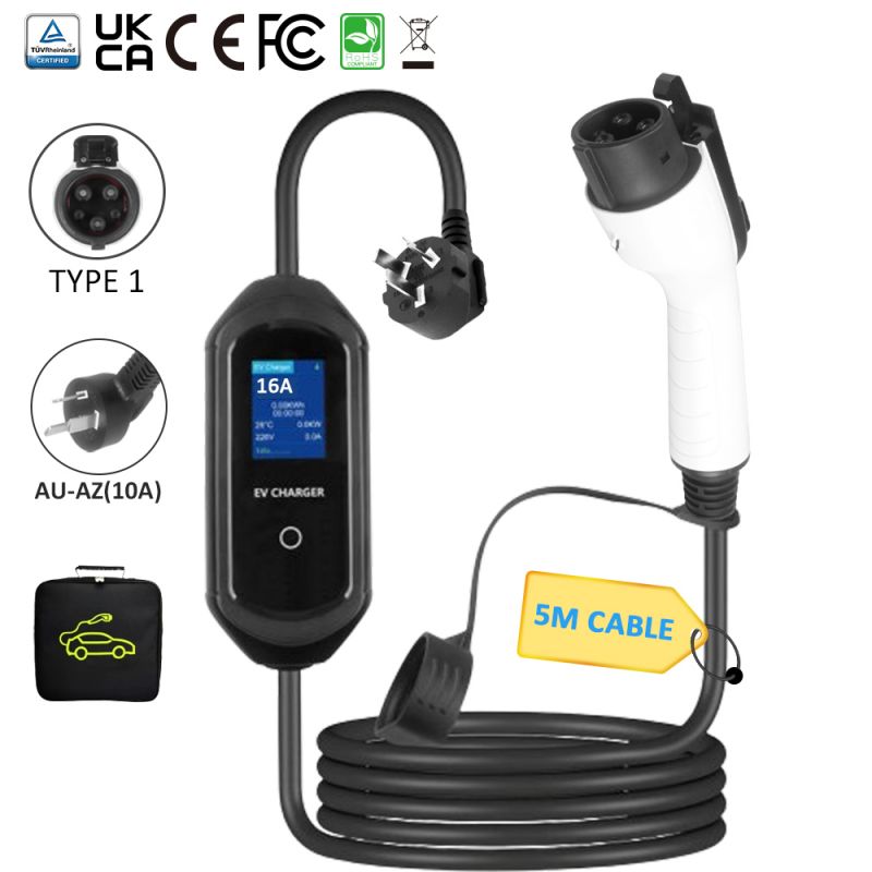 Level 1 / Level 2 J1772 Portable EV Charger