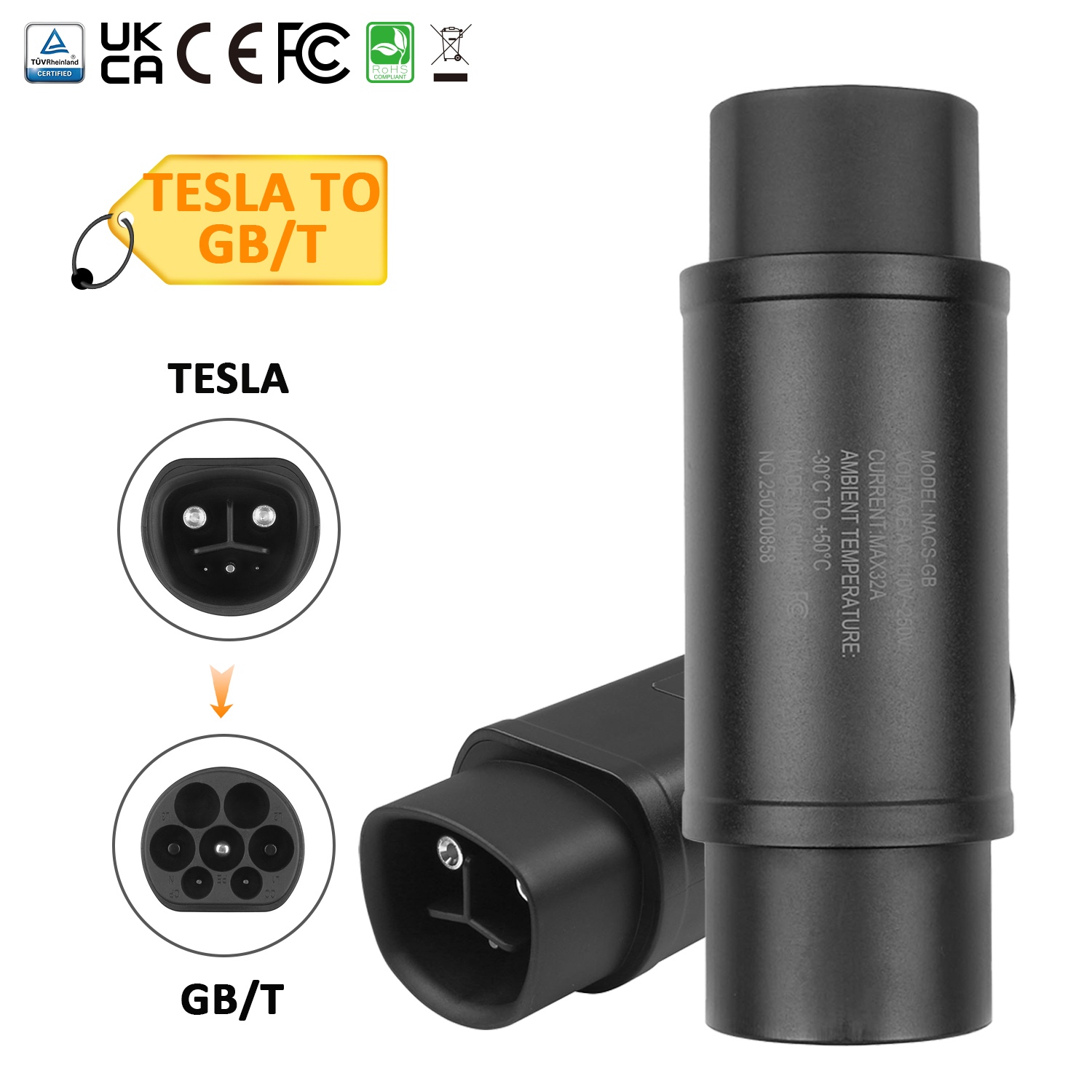 NACS to GB/T Adapter