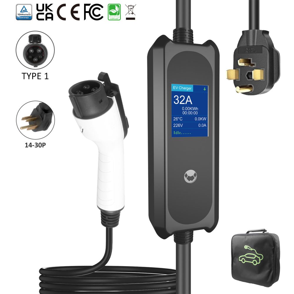 3.5kW NEMA 14-30P Portable EV Charger