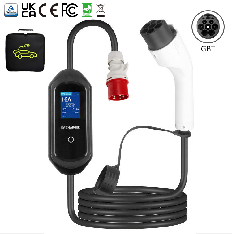 Portable EV Charger 240 Volt 16ft Cable Electric Vehicle Charger