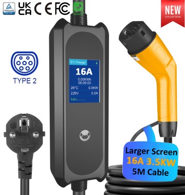 Portable Ev Charger Station for Electric Car European Standard EV Charger Cable Type2