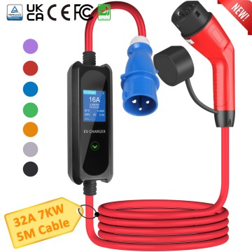 Portable Ev Charger Station for Electric Car European Standard EV Charger Cable Type2