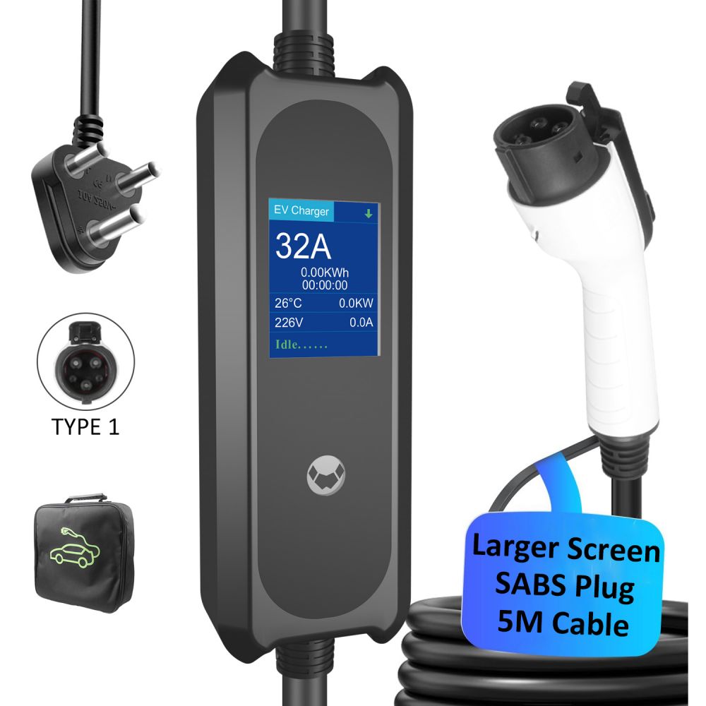 3.5kW Portable EV Charger with SABS Plug