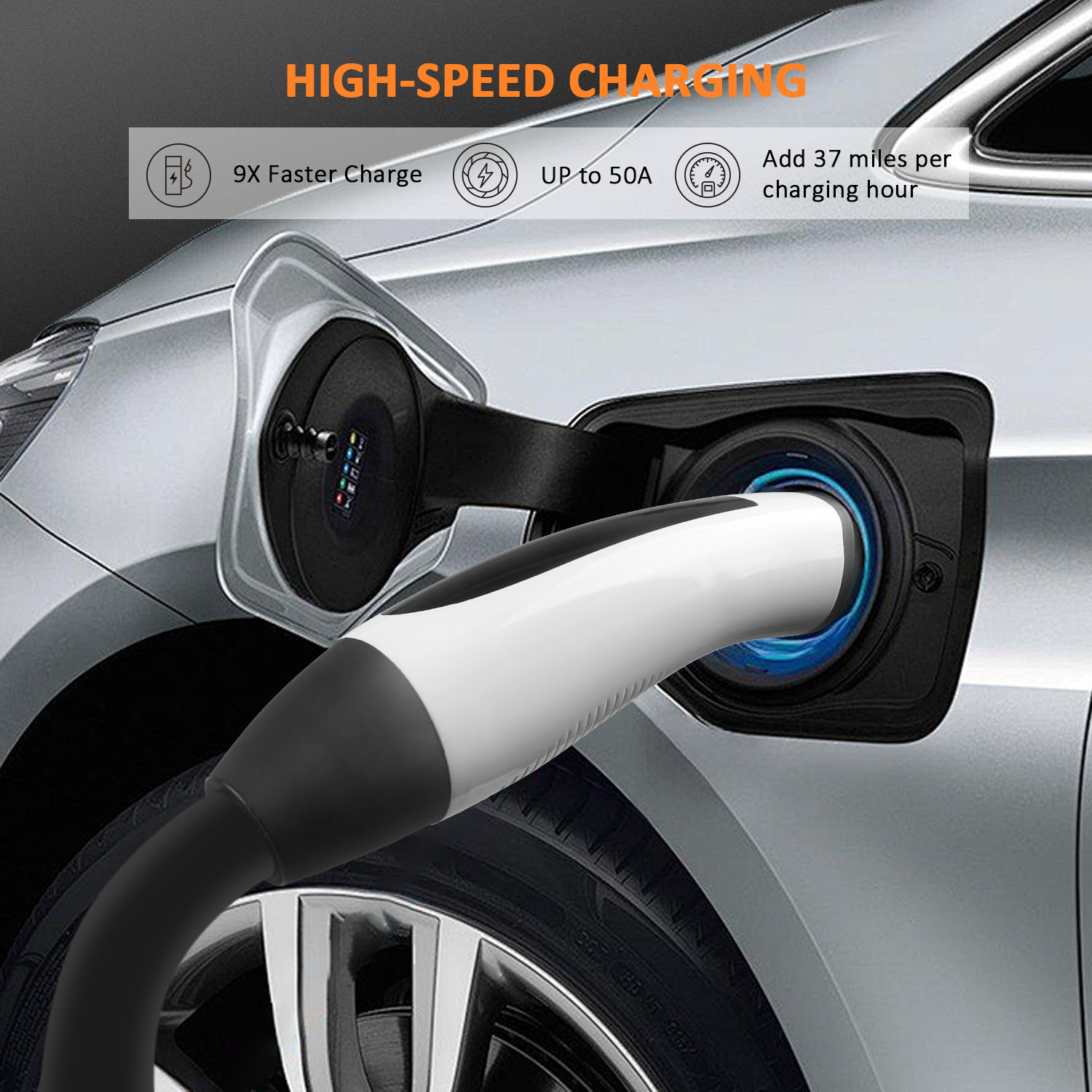 Tesla Portable EV Charger - Flexible, Customizable, and Powerful Charger