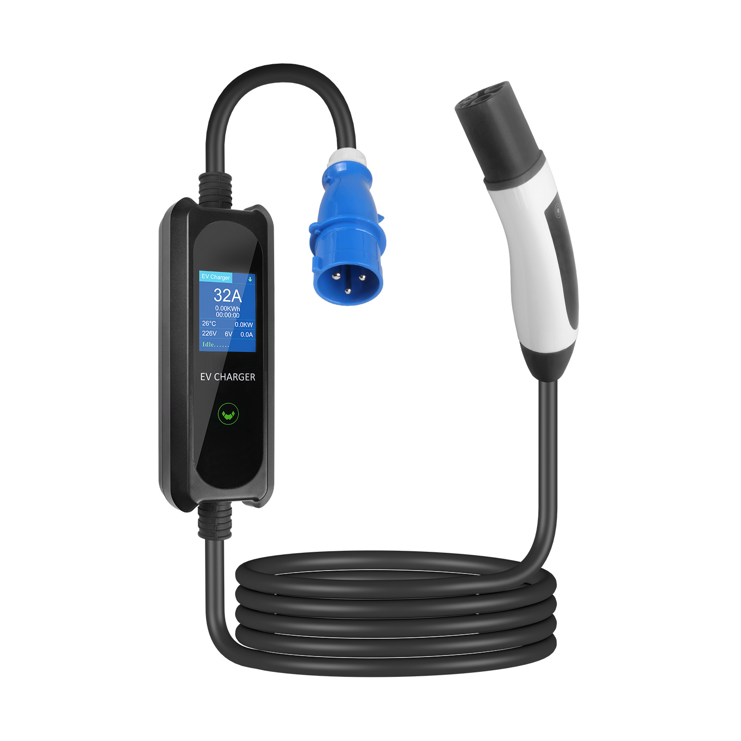 Tesla Portable EV Charger with Large Screen Display