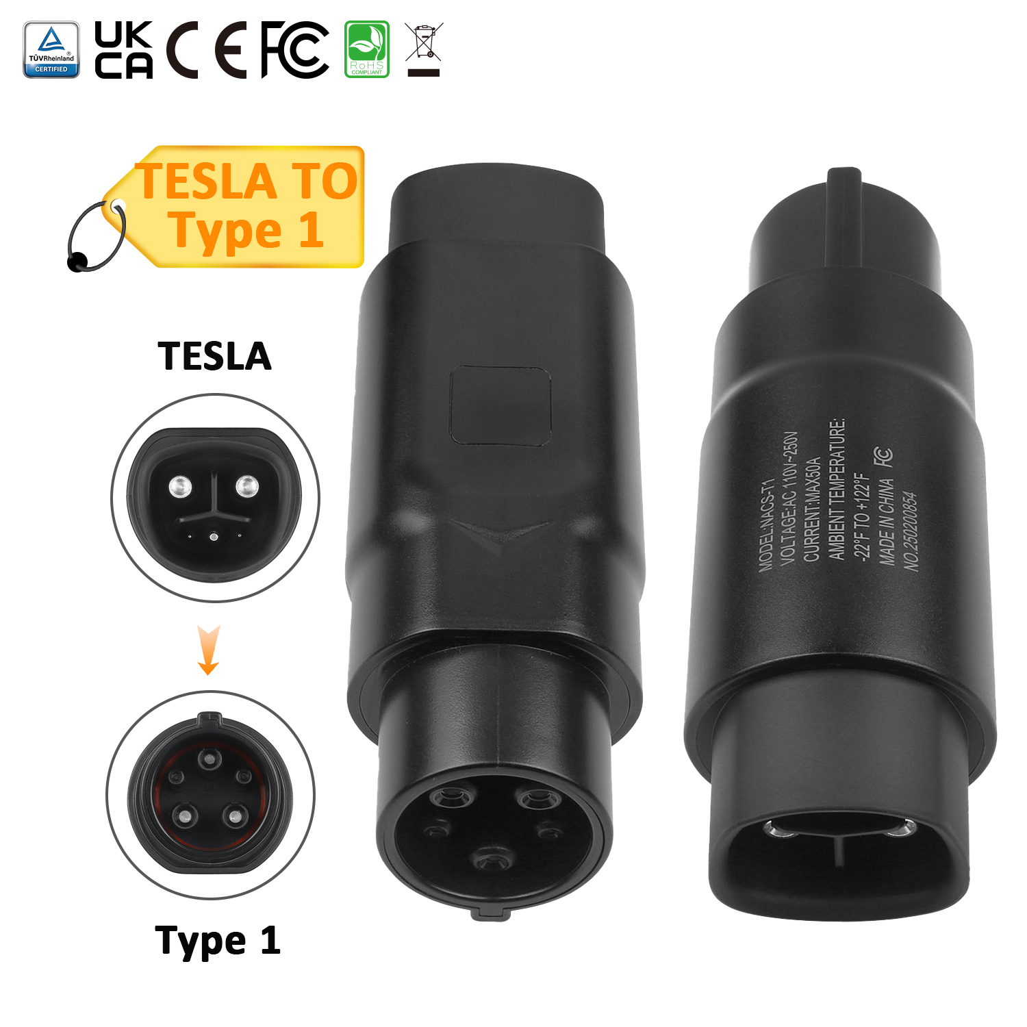 Tesla to J1772 Adapter - Charge Anywhere, Anytime