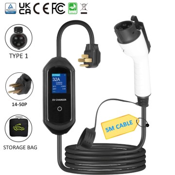 Type 1 J1772 Portable EV Charger with SABS Plug