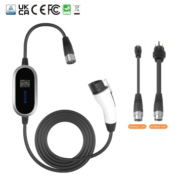 Type 1 Portable EV Charger with Screen Display