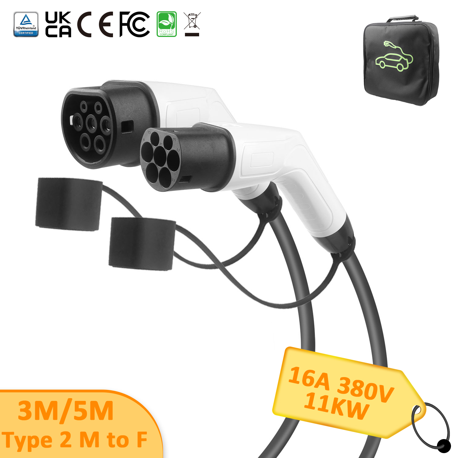 Type 2 EV Charger Cable for Efficient Electric Vehicle Charger