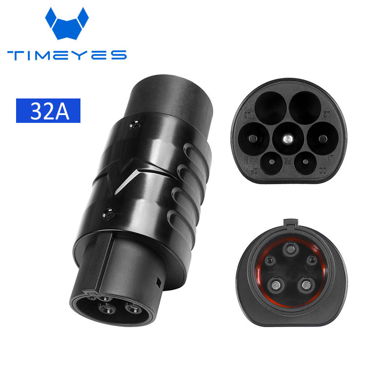 Type 2 to Type 1 EV Car Charger Adapter EV Adapter Converter 32A J1772 EV Charger Plug