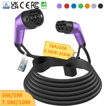 Type 2 to Type 2 EV Charger Cable