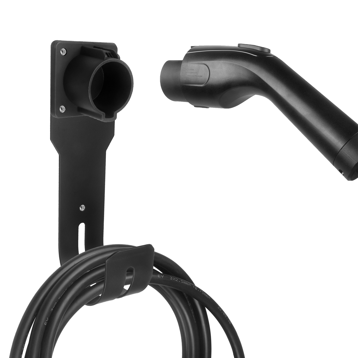 Wall-Mounted Holder for Type 1 EV Charger
